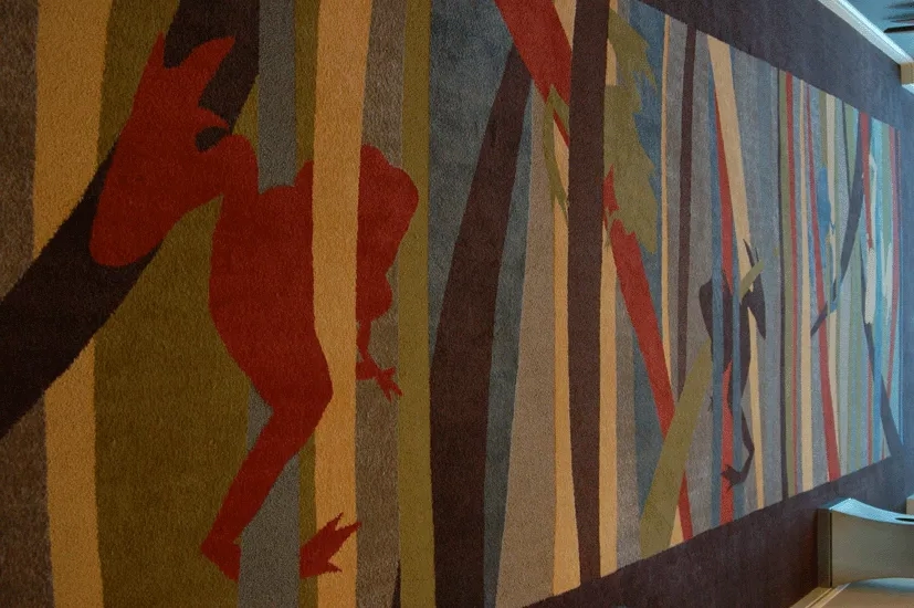 Native-themed casino carpeting, Lemoore, CA