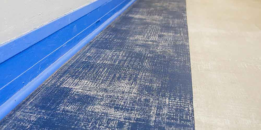 Hallway vinyl flooring in Avenal, CA with stressed jeans look