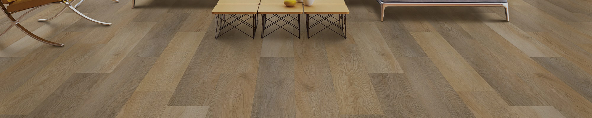Laminate flooring that looks like wide-plank wood