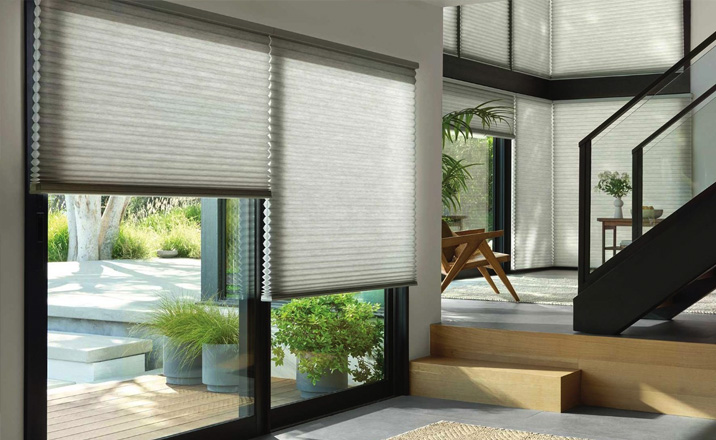 room with Hunter Douglas blinds