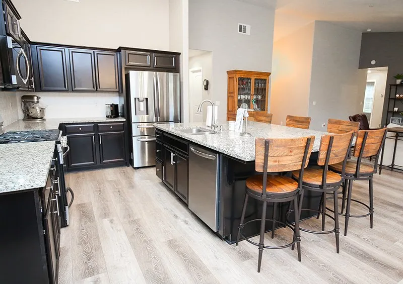 Kitchen with LVP flooring