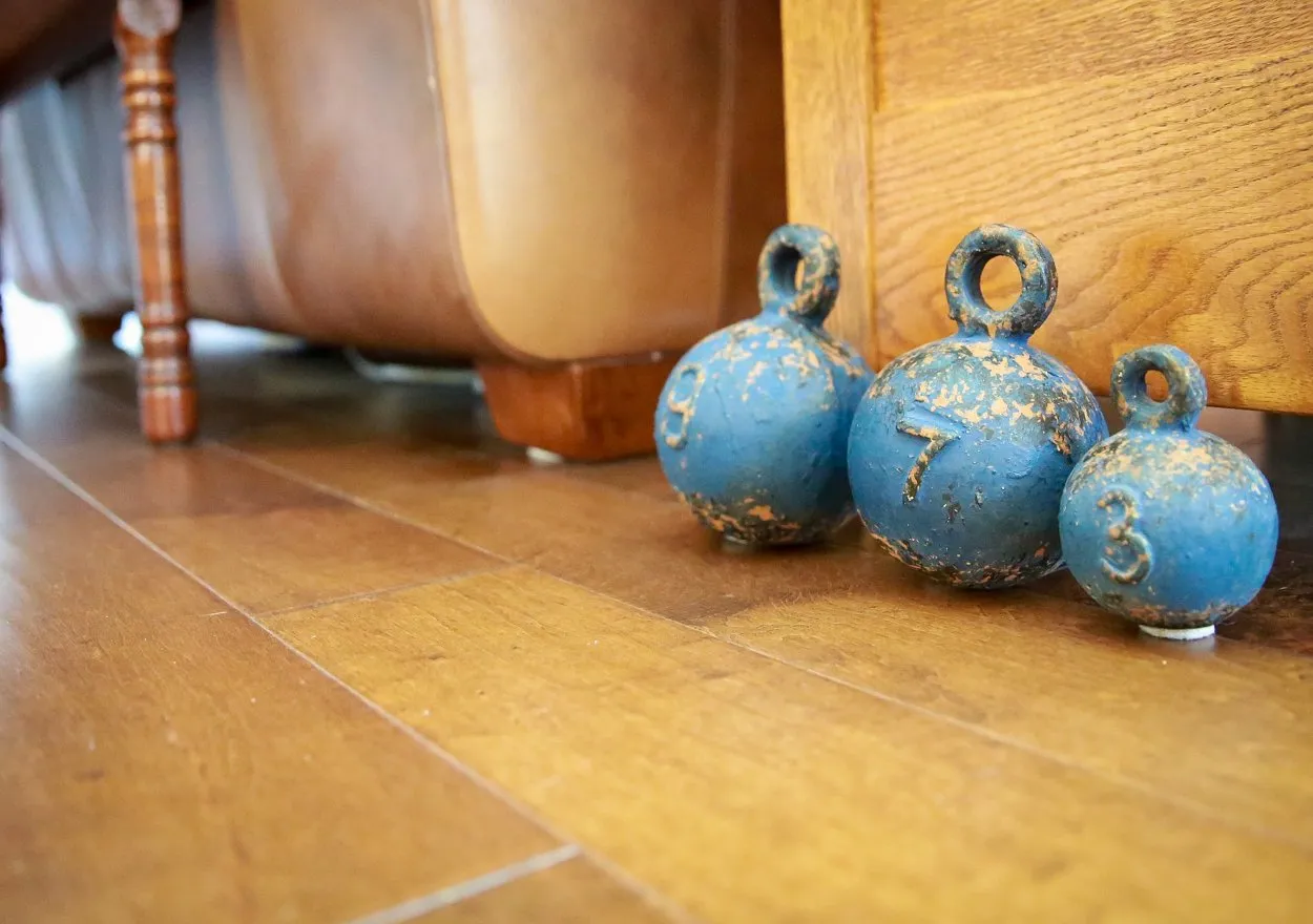 Distressed wood flooring in Lemoore, CA home