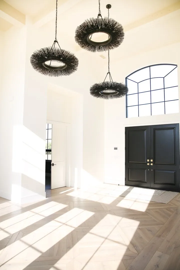 Entryway with parquet flooring, Hanford, CA