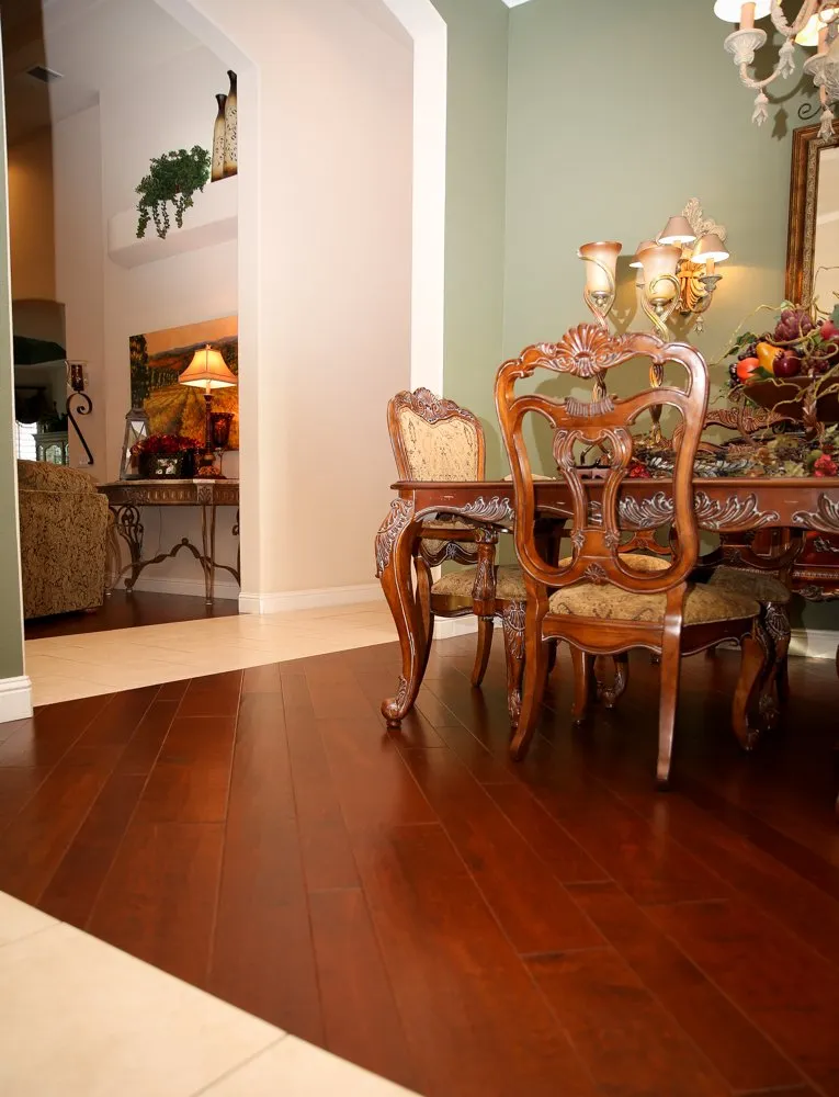 Gracious dining room with hardwood flooring, Clovis, CA
