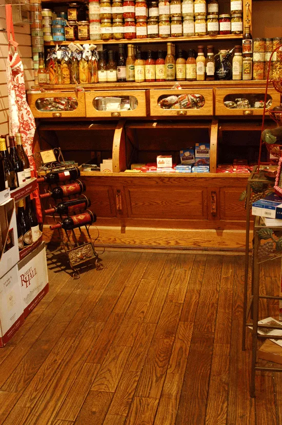 Gift shop with wood flooring, Coalinga, CA