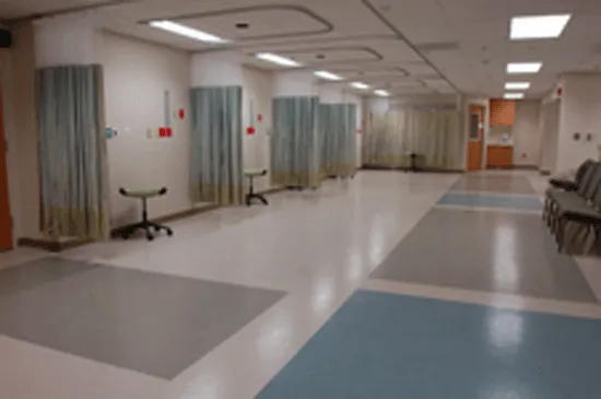 Patients area with new vinyl flooring, Bakersfield, CA