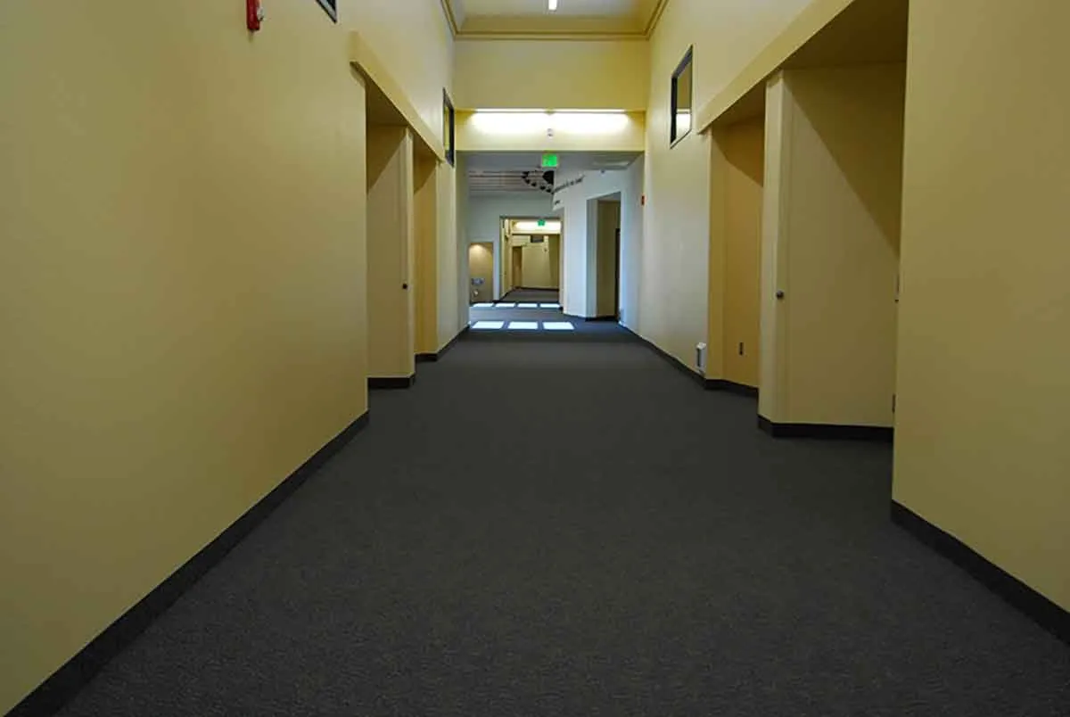School Hallway with Commercial Carpeting, Hanford, CA