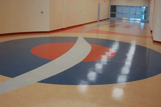 Vinyl Flooring with circle design, Porterville, CA