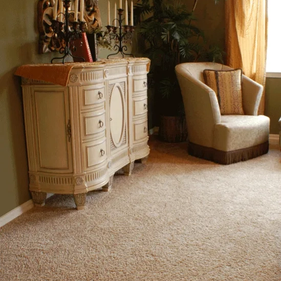 Bureau and chair on carpet, Lemoore, CA