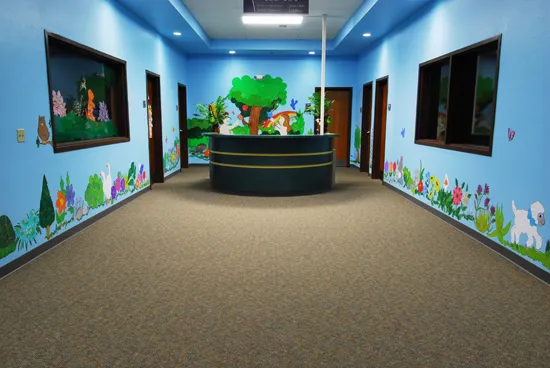 Durable commercial carpet in children's nursery, Porterville, CA