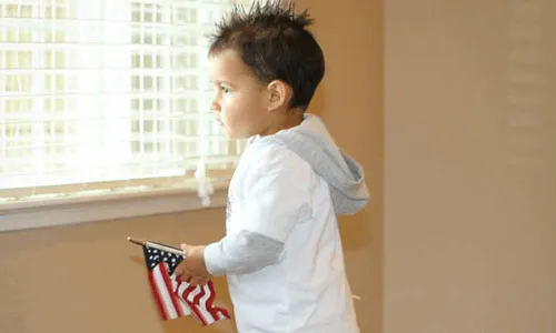 Checking Out His New Backyard