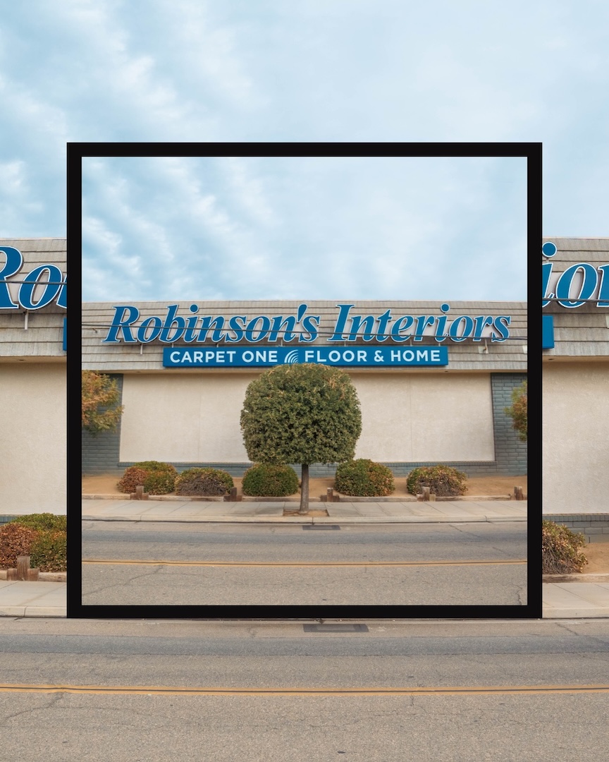 Exterior Robinson’s Interiors, Fresno, CA
