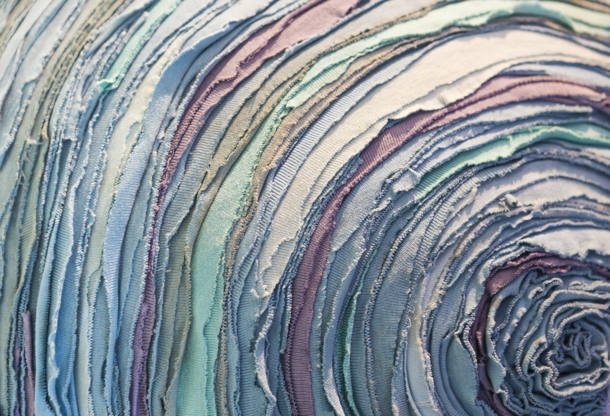 Large roll of used carpet